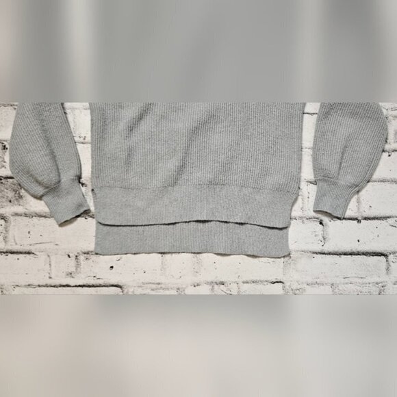 Light Blue Knit Deep V-Neck Sweater By Pink Rose - Picture 8 of 10